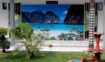 Eksotika Pantai Raja Ampat Terlihat dari  Rutan Rangkasbitung