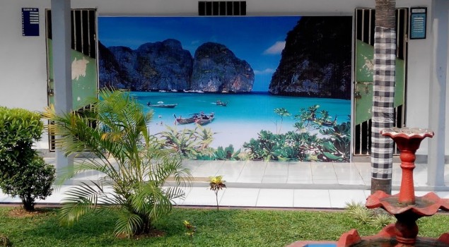 Eksotika Pantai Raja Ampat Terlihat dari  Rutan Rangkasbitung