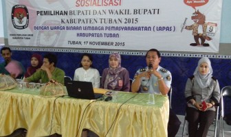 WBP Lapas Tuban Dapat Kesempatan Ikuti Sosialisasi Pilkada