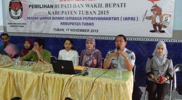 WBP Lapas Tuban Dapat Kesempatan Ikuti Sosialisasi Pilkada