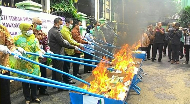 Karupbasan Bandung Hadiri Undangan Pemusnahan Basan