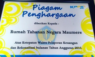 Rutan Maumere Terima Penghargaan dari KPPN Ende