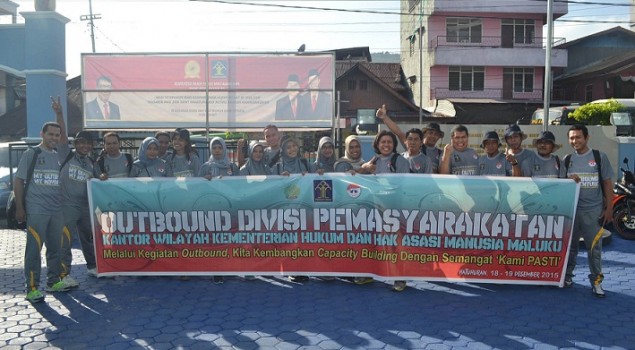 Bangun Teamwork, Divisi PAS Maluku Gelar Outbound