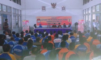 240 WBP Rutan Barabai Ikuti Sosialisasi  Pilkada