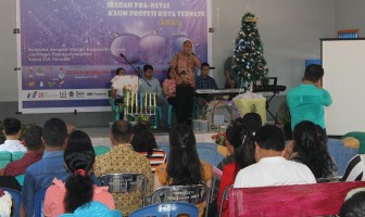 WBP Lapas Ternate Hadiri Ibadah Pra Natal