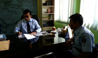 PK Pos Bapas Bagansiapiapi Konsultasi Dengan Kabapas Pekanbaru