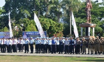 Wujud Partisipasi & Koordinasi, Lapas Watampone Ikuti HUT Satpam
