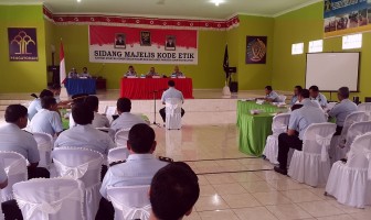 Lapas Muara Enim Simulasikan Sidang Kode Etik Pegawai