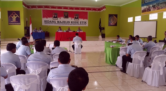 Lapas Muara Enim Simulasikan Sidang Kode Etik Pegawai