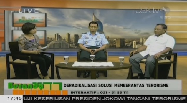 Deradikalisasi Solusi Memberantas Terorisme" Beranda Jak TV 19 Januari 2016