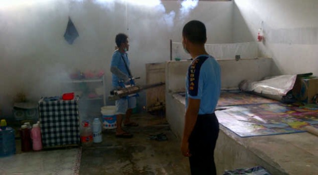 Lapas Watampone Difogging, Cegah Demam Berdarah