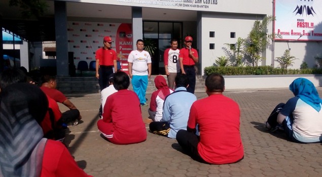 PK Bapas Serang Ikuti Latihan Kesamaptaan Gabungan