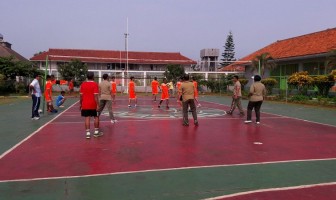 Lapas Serang Olahraga Bersama Kodim 0602 Serang