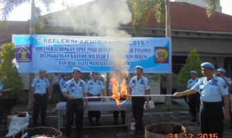 Satgas Kamtib & P4GN Lapas Madiun Musnahkan Ratusan Barang Terlarang