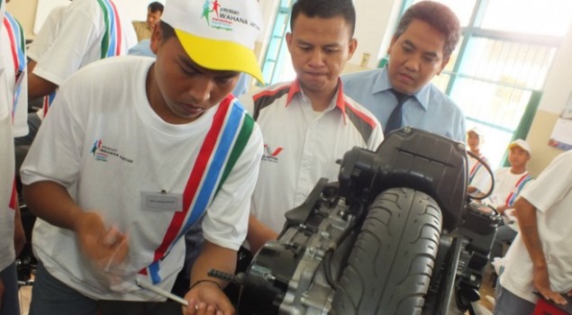 Siswa SMK Istimewa LPKA Tangerang Peroleh 2 unit Motor