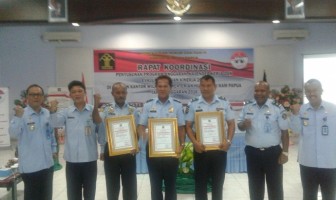 Lapas Serui Terima Penghargaan dari KPPN Serui & Kanwil Papua