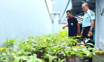 Lapas Sukabumi Hadiahi Pemkot Sukabumi Seribu Pohon