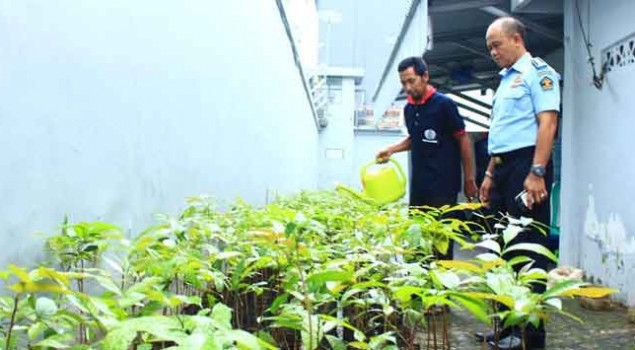 Lapas Sukabumi Hadiahi Pemkot Sukabumi Seribu Pohon