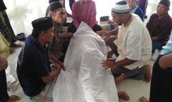 WBP Rutan Sambas Belajar Memandikan Jenazah