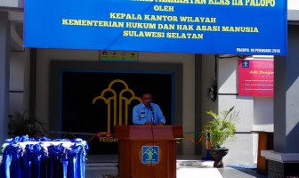 Terbakar 2013, Gedung Kantor Lapas Palopo Resmi Beroprasi Kembali