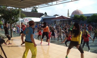 Semangat WBP Ceriakan Aeorobik Bersama di Lapas Narkotika Lubuk Linggau