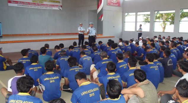 Petugas dan WBP Dukung Lapas Kotaagung Jadi Wilayah Bebas Narkoba