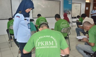 19 WBP Ikuti UAS Paket C di Lapas Narkotika Jakarta
