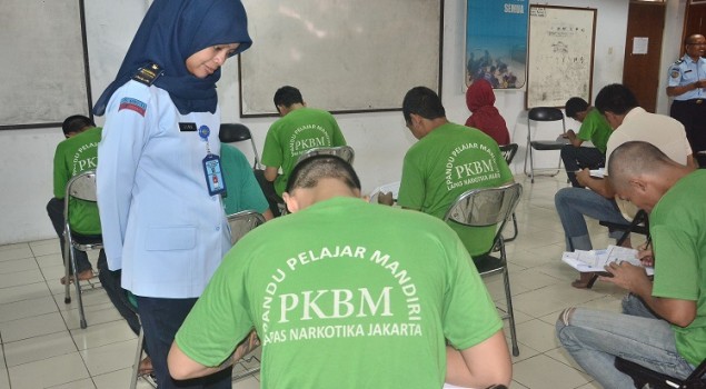 19 WBP Ikuti UAS Paket C di Lapas Narkotika Jakarta