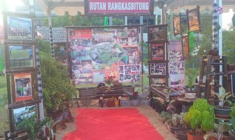 Persiapkan Stand Pameran, Rutan Rangkasbitung Usung Konsep Anyaman Bambu