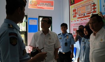 Menkumham Kunjungi Pos Bapas Serang di Rutan Tangerang