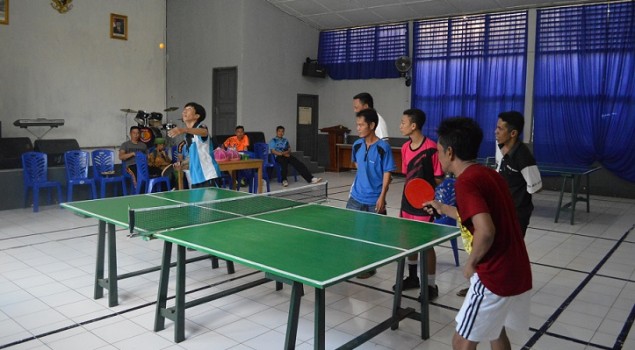 Latih Teknik Tenis Meja WBP, Lapas Watampone Datangkan Pelatih PORDA