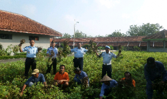 Rutan Wonosari Sukses Memanen 1 Kuintal Kacang