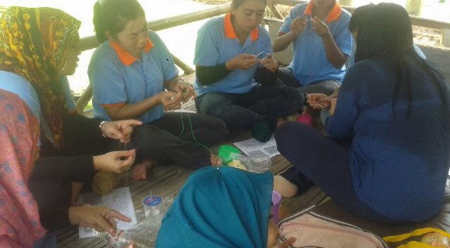 10 WBP Lapas Wanita Lampung Dapat Ilmu Merajut