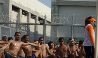 Aerobik Sabtu Pagi Selalu Dinanti WBP Rutan Gunung Sindur