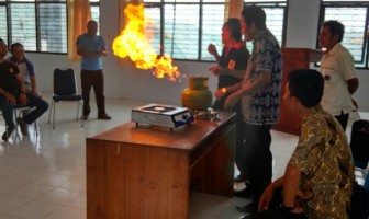 Sosialisasi Penggunaan Gas Elpiji di Rupbasan Kendari Tekan Risiko Kebakaran