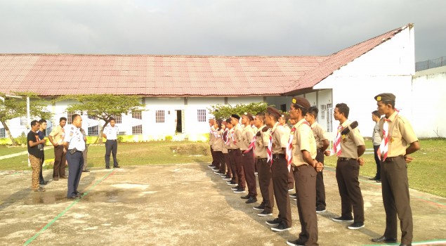 Ciptakan Kekompakan, WBP Cabang Rutan Lhoknga Ikuti Kegiatan Pramuka