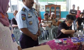 Tes Urin Klien, Bapas Banjarmasin Gandeng BNNP Kalsel
