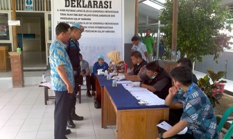 Usai Deklarasi Anti Narkoba, Pegawai Lapas Gorontalo Tes Urin