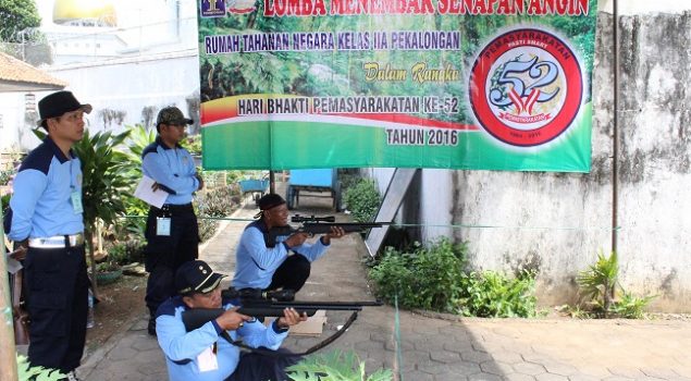 30 Petugas Rutan Pekalongan Adu Skill Gunakan Senapan Angin