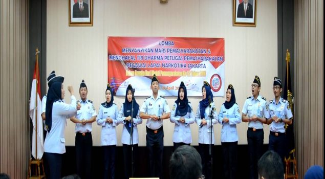 Lomba Menyanyikan Mars PAS dan Pembacaan Tri Dharma Petugas PAS