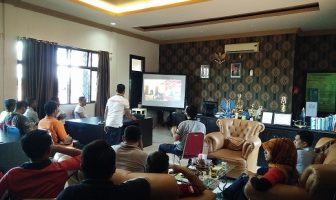 Jajaran Lapas Narkotika Sungguminasa Ikuti Teleconference Rakernis PAS