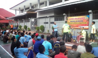Pentas Kreativitas Sambut Hari Bhakti PAS di Rutan Purbalingga