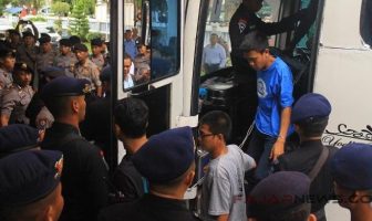 55 Narapidana Lapas Banceuy Tiba di Cirebon