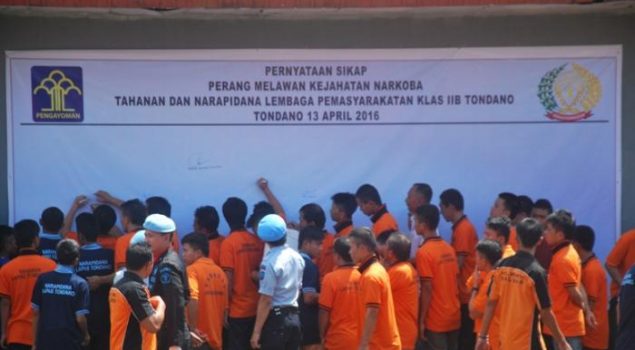 Penghuni Lapas Tondano Nyatakan Perang Terhadap narkoba