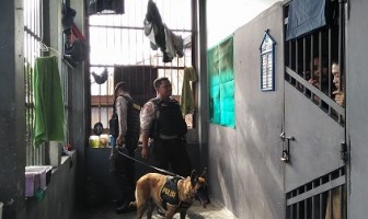 Sidak di Lapas Narkotika Sungguminasa Kerahkan Anjing Pelacak