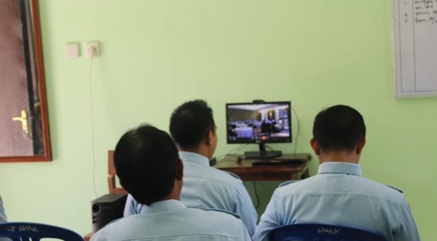 Via Teleconference, LPKA Karangasem Ikuti Rakernis PAS 2016