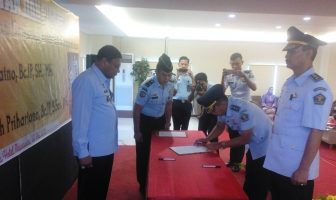 Victor Teguh Resmi Gantikan Erwedi SupriyatnoSebagai Kepala Lapas Narkotika Sungguminasa