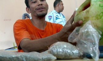 Semangka isi Ganja Dibongkar Petugas Lapas Meulaboh