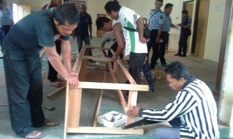 20 Klien Bapas Gorontalo Dibekali Pelatihan Pertukangan