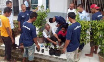 WBP Lapas Serang Belajar Membuat Pupuk Kompos Organik